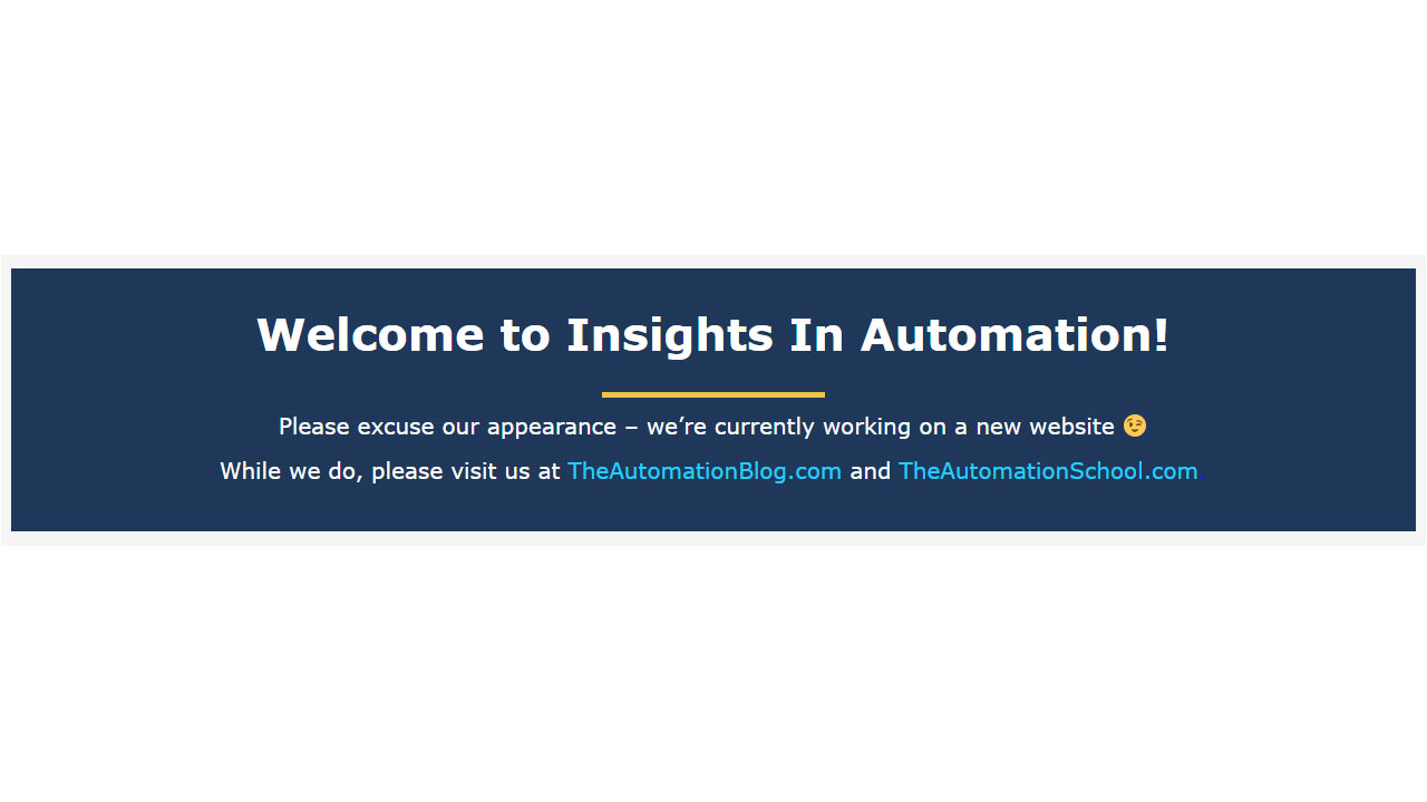InsightsInAutomation.com